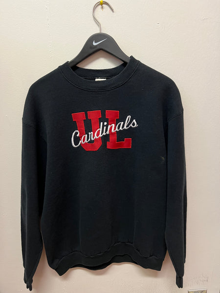 Vintage University of Louisville Embroidered Crewneck Sweatshirt Sz XL