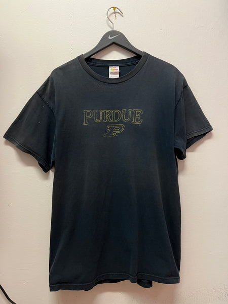 Purdue University Black T-Shirt Sz XL