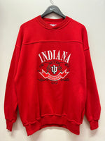 IU Indiana University Hoosiers Embroidered Crewneck Sweatshirt Sz L