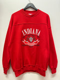 IU Indiana University Hoosiers Embroidered Crewneck Sweatshirt Sz L