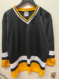 Vintage Black, Yellow & White Hockey Jersey Sz M