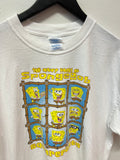 The Many Faces of Sponge Bob Squarepants T-Shirt Sz XL