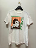 Vintage International Fund for Animal Welfare Pet Rescue Beagle Cat T-Shirt Sz L