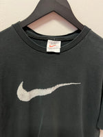 Vintage Nike Large Swoosh Black T-Shirt Sz L