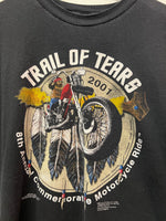 Vintage 2001 Trail of Tears 8th Annual Commemorative Motocycle Ride T-Shirt Sz XXL