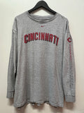 Cincinnati Reds Nike Gray Long Sleeve T-Shirt Sz XL