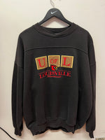 University of Louisville Cardinals Embroidered Sweatshirt Sz XL