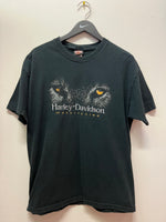 Harley-Davidson Springfield OH Wolf Embroidered T-Shirt Sz L