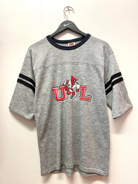 Vintage University of Louisville Cardinals Baseball T-Shirt Sz L