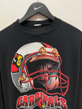 University of Louisville Cardinals Football Helmet Large Graphics Crewneck Sweatshirt Sz L