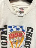 Vintage UK University of Kentucky Wildcats 1998 NCAA Basketball National Champions T-Shirt Sz L