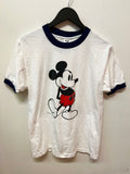 Vintage Mickey Mouse Walt Disney Blue Ringer T-Shirt Sz L
