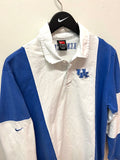 UK University of Kentucky Nike Striped Long Sleeve Polo Shirt Sz XL