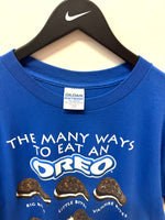Vintage 1996 The Many Ways to Eat an Oreo T-Shirt Sz L