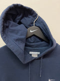 Nike Gray Tag Navy Blue Hoodie Sz L
