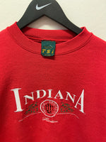 Vintage IU Indiana University Hoosiers Embroidered Crewneck Sweatshirt Sz XL