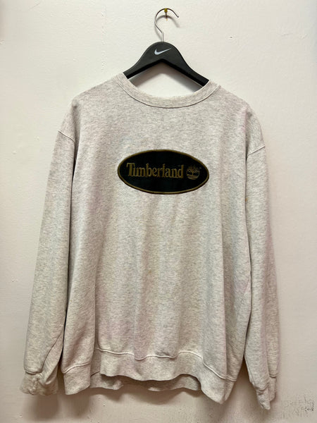 Timberland Embroidered Gray Crewneck Sweatshirt Sz XL