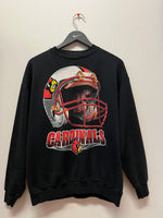 University of Louisville Cardinals Football Helmet Large Graphics Crewneck Sweatshirt Sz L