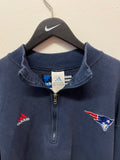 Vintage New England Patriots adidas 1/2 Zip Sweatshirt Sz L