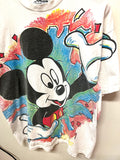 Vintage Mickey Mouse By Jerry Leigh Mickey Mouse All Over Print Front & Back Graphics T-Shirt Sz XL