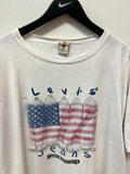 Vintage Levi’s Jeans Blue Legend American Flag T-Shirt Sz L