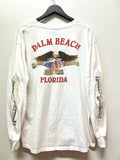 Vintage Palm Beach Harley-Davidson Eagle Long Sleeve T-Shirt Sz XL