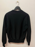 Black Reverse Weave Champion Crewneck Sweatshirt Sz S