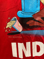 Vintage 1993 IU Indiana University Hoosiers Taz Looney Tunes Cheering T-Shirt Sz L