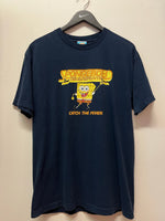 Vintage Sponge Bob Square Pants Catch The Fever T-Shirt Sz M
