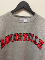 University of Louisville Cardinals Varsity Letters Crewneck Sweatshirt Sz L