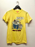 Vintage 1981 Only in Texas Armadillo Pest Control Yep, They Smell Yankees Alright Comedy Super Screen Stars T-Shirt Sz S