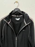 Nike Gray Tag Black & Gray Windbreaker Jacket Sz XL