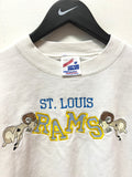 Vintage Saint Louis Rams Embroidered Crewneck Sweatshirt Sz M