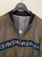 Vintage Aztec Style Bomber Jacket Sz L