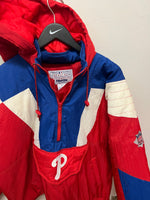 Philadelphia Phillies Embroidered MLB Starter 1/2 Zip Jacket Sz L