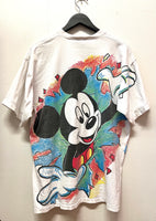 Vintage Mickey Mouse By Jerry Leigh Mickey Mouse All Over Print Front & Back Graphics T-Shirt Sz XL