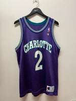 Larry Johnson #2 Charlotte Hornets Jersey Sz 44