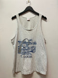 Vintage Dennis Bivens St Louis Landmarks Sleeveless T-Shirt Sz L