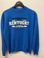 UK University of Kentucky Wildcats Blue Crewneck Sweatshirt Sz L