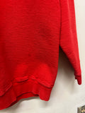 Vintage Red Dog Bulldog Embroidered Sweatshirt Sz L