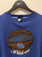 Vintage UK University of Kentucky Basketball Appliqué Embroidered Crewneck Sweatshirt Sz XXL