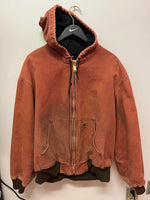 Brown Carhartt Lined Hooded Jacket Sz XXL