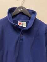 Vintage Nike F.I.T. Dark Blue Fleece Pullover Sz XL