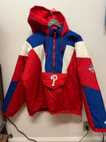 Philadelphia Phillies Embroidered MLB Starter 1/2 Zip Jacket Sz L
