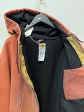Brown Carhartt Lined Hooded Jacket Sz XXL