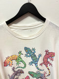 Vintage 1995 Eckler Colorful Lizards Large Graphics Sz XL