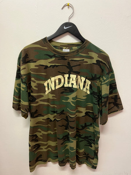 IU Indiana University Camo T-Shirt Sz XL